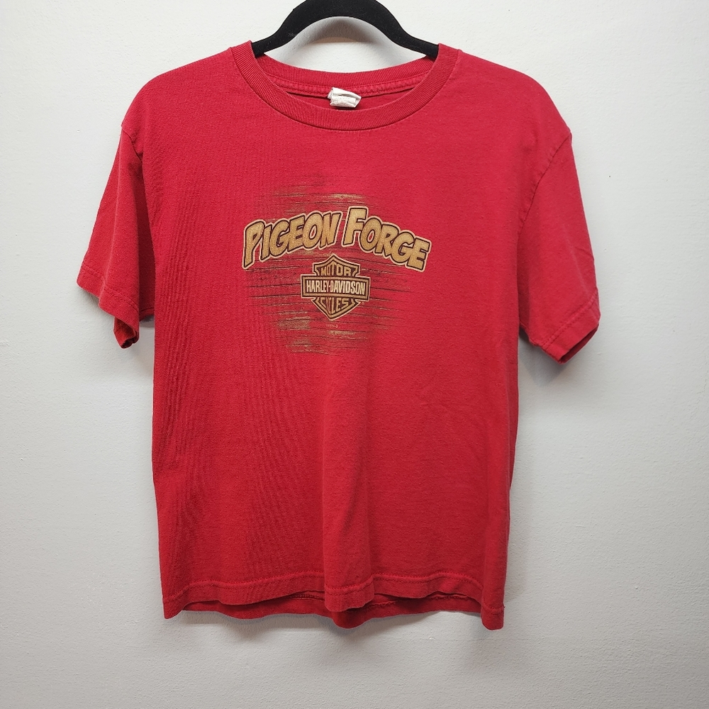 HARLEY-DAVIDSON Short Sleeve Graphic Tee Shirt Youth Size Large